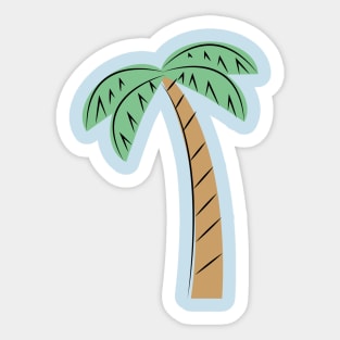 Kids palm tree drawing Sticker